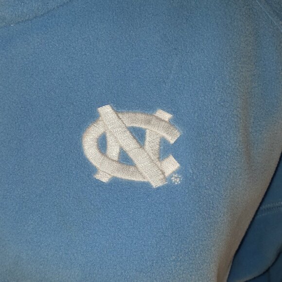 Columbia UNC Logo'd Light Blue Fleece Pullover - L - Picture 2 of 6